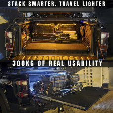 B One Customs Cargo Bed Slide Out System for Ford Ranger Raptor - Bolt-On & Low Profile